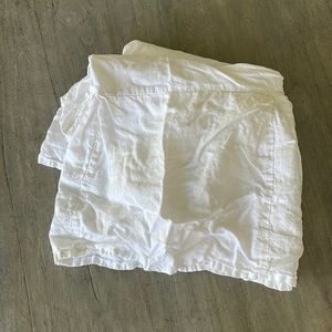 Restoration Hardware - Washed Organic Linen Crib Skirt - Ivory